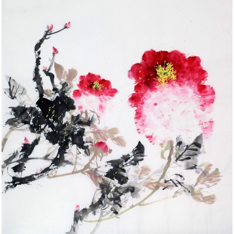 Chinese Peony Painting - CNAG010497