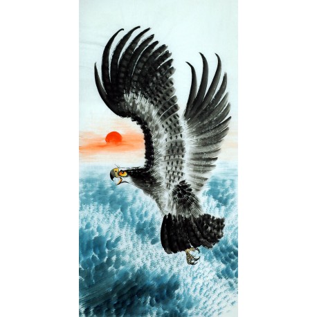 Chinese Eagle Painting - CNAG010533