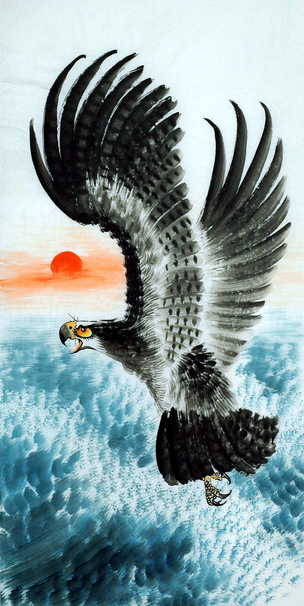 Chinese Eagle Painting - CNAG010533