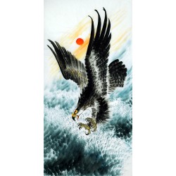 Chinese Eagle Painting - CNAG010534