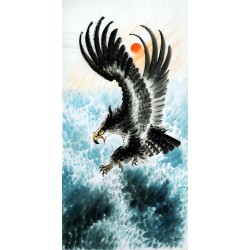 Chinese Eagle Painting - CNAG010535