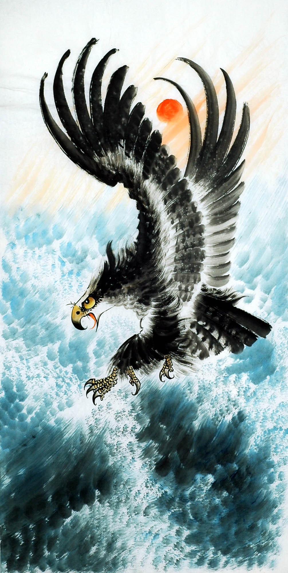 Chinese Eagle Painting - CNAG010535