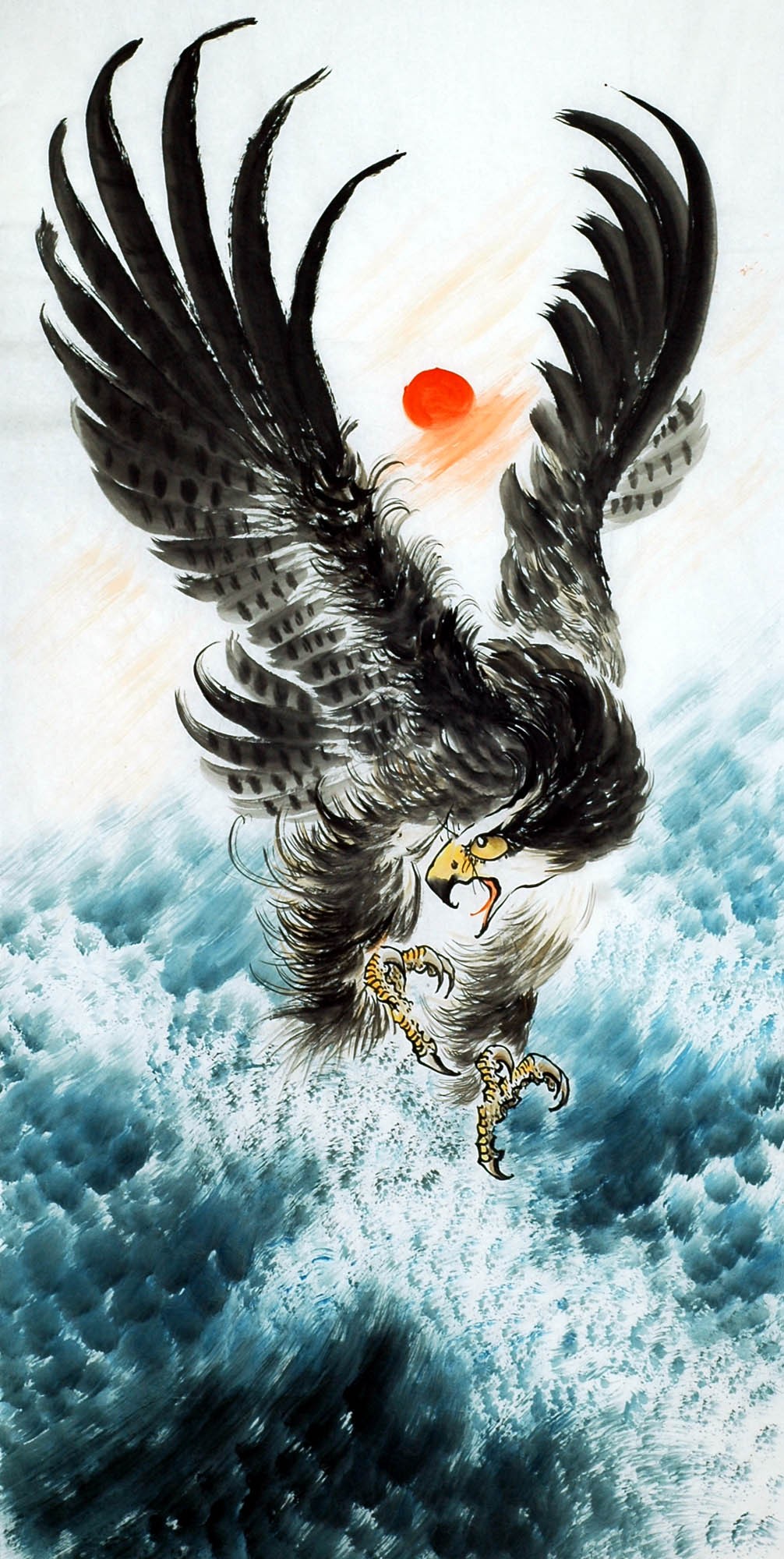 Chinese Eagle Painting - CNAG010537