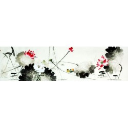 Chinese Lotus Painting - CNAG010671