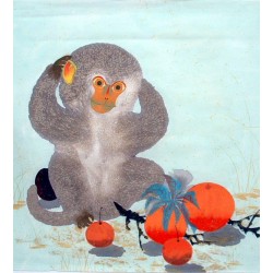 Chinese Monkey Painting - CNAG010927