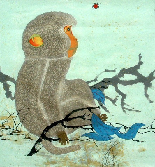Chinese Monkey Painting - CNAG010928