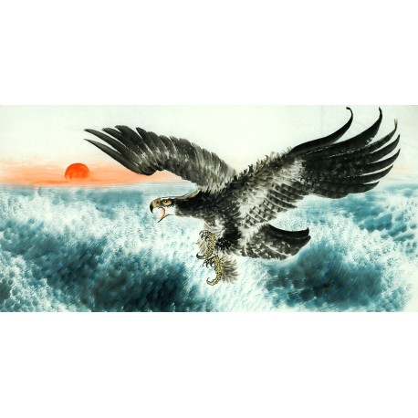 Chinese Eagle Painting - CNAG011292
