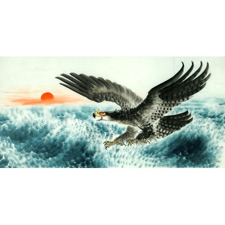Chinese Eagle Painting - CNAG011296