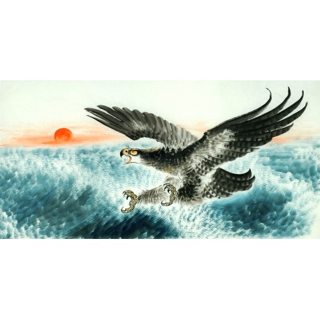 Chinese Eagle Painting - CNAG011298
