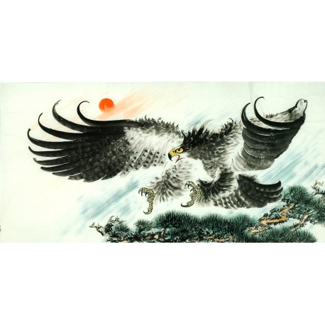 Chinese Eagle Painting - CNAG011311