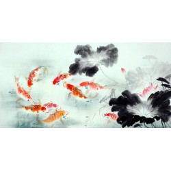 Chinese Carp Painting - CNAG011398