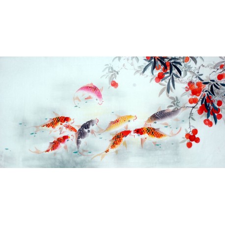 Chinese Carp Painting - CNAG011449