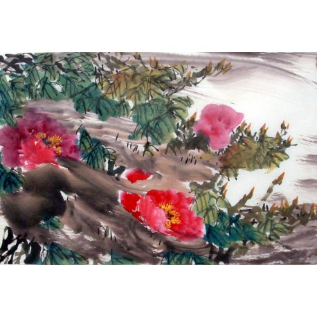 Chinese Peony Painting - CNAG011580