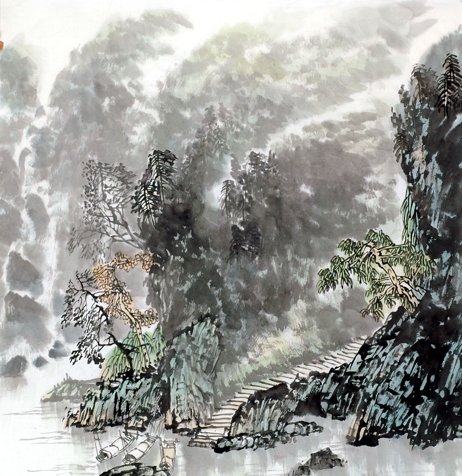 Chinese Landscape Painting - CNAG011887