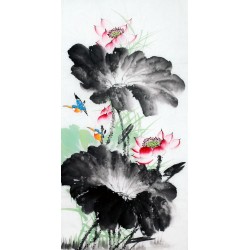 Chinese Lotus Painting - CNAG011993