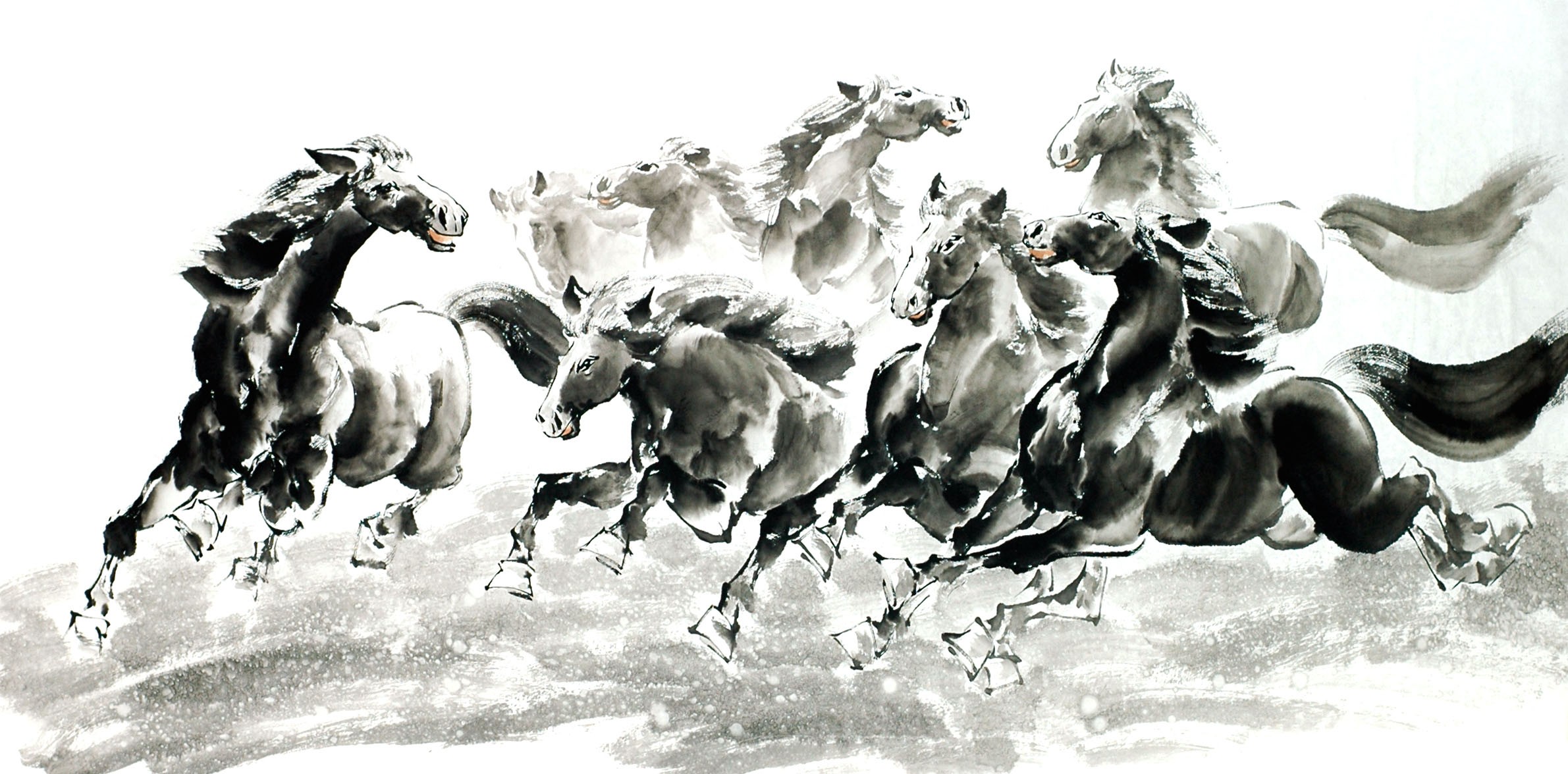 Chinese Horse Painting - CNAG013107