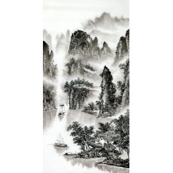 Chinese Landscape Painting - CNAG013612