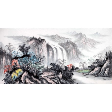 Chinese Landscape Painting - CNAG013977