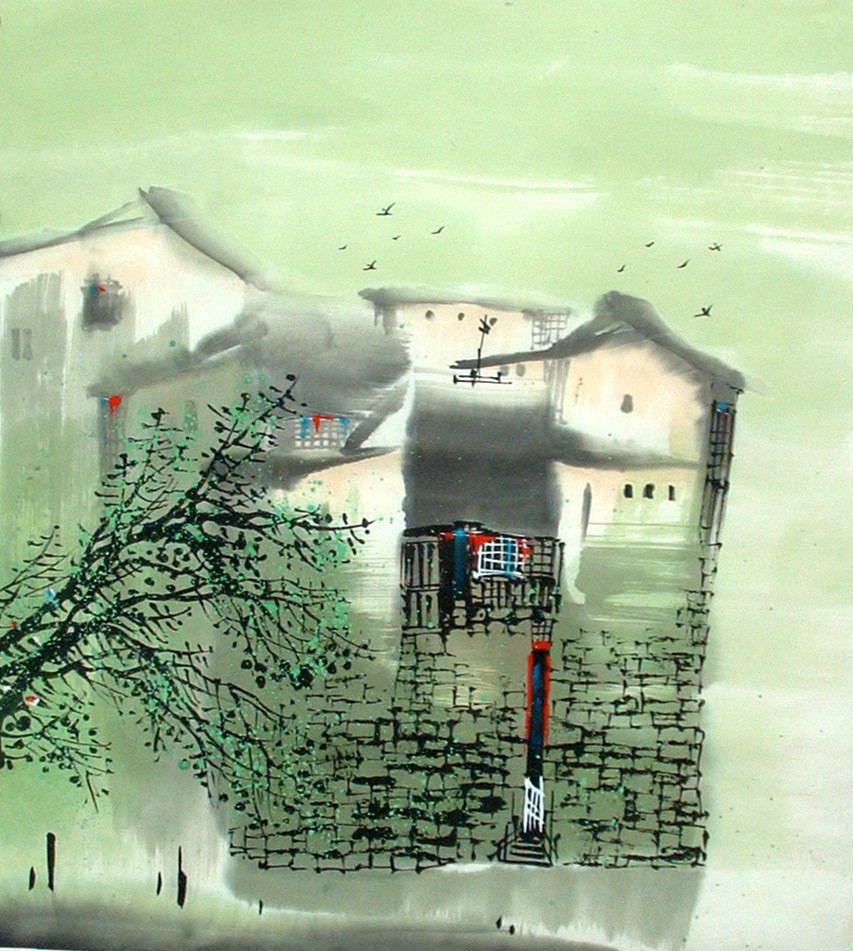 Chinese Water Township Painting - CNAG014313