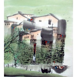 Chinese Water Township Painting - CNAG014478