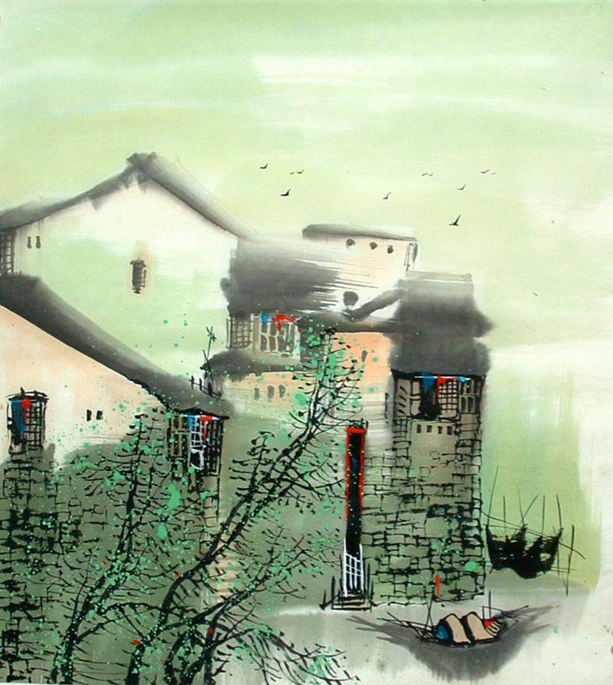 Chinese Water Township Painting - CNAG014480