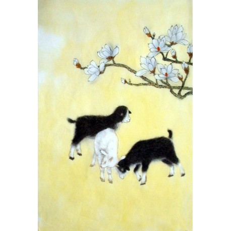 Chinese Sheep Painting - CNAG015007