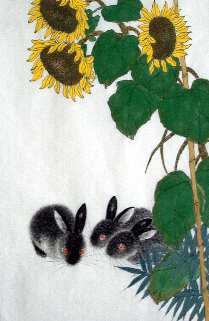 Chinese Rabbit Painting - CNAG015016