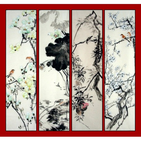 Chinese Flowers&Trees Painting - CNAG015036