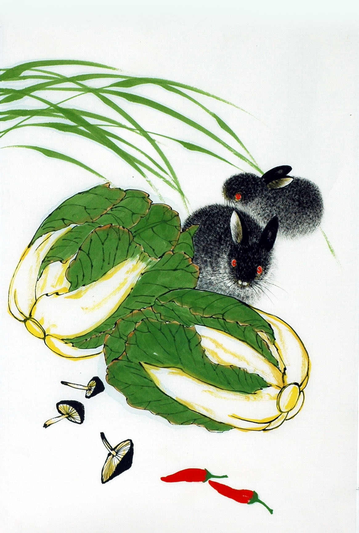 Chinese Rabbit Painting - CNAG007452