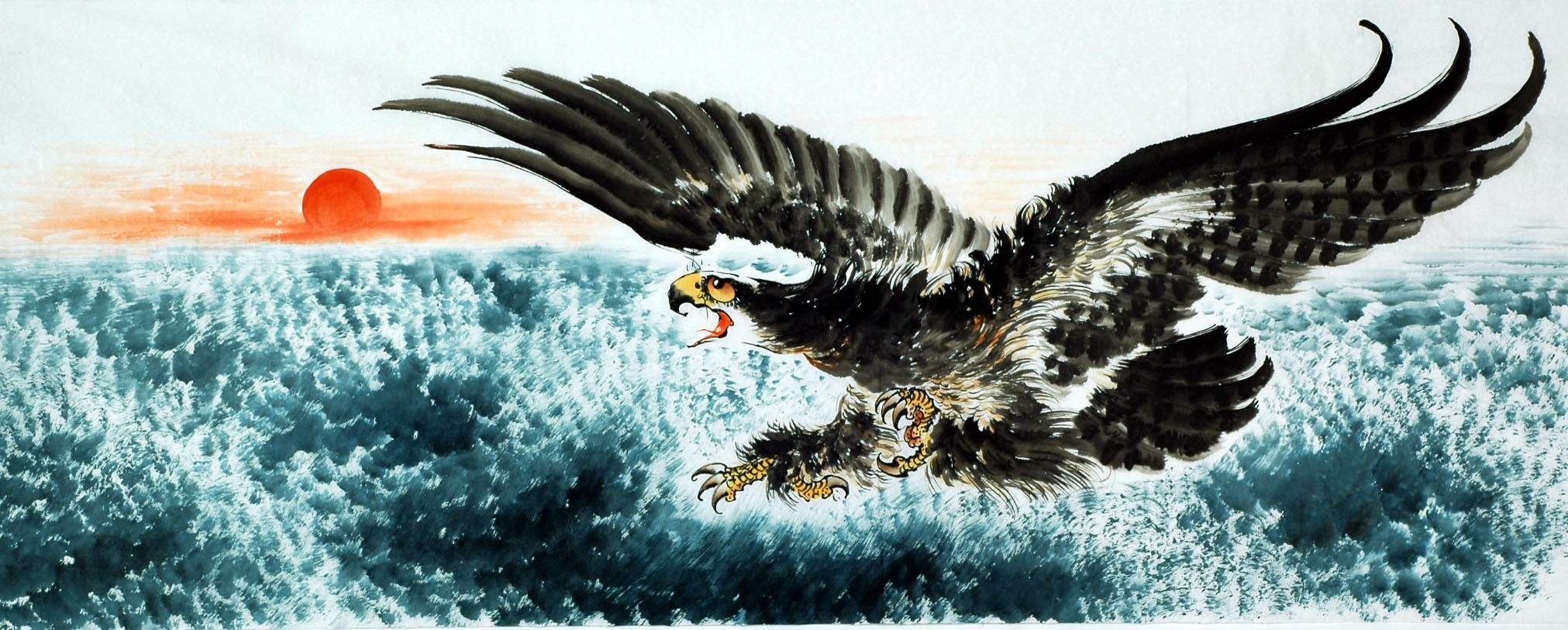 Chinese Eagle Painting - CNAG007798