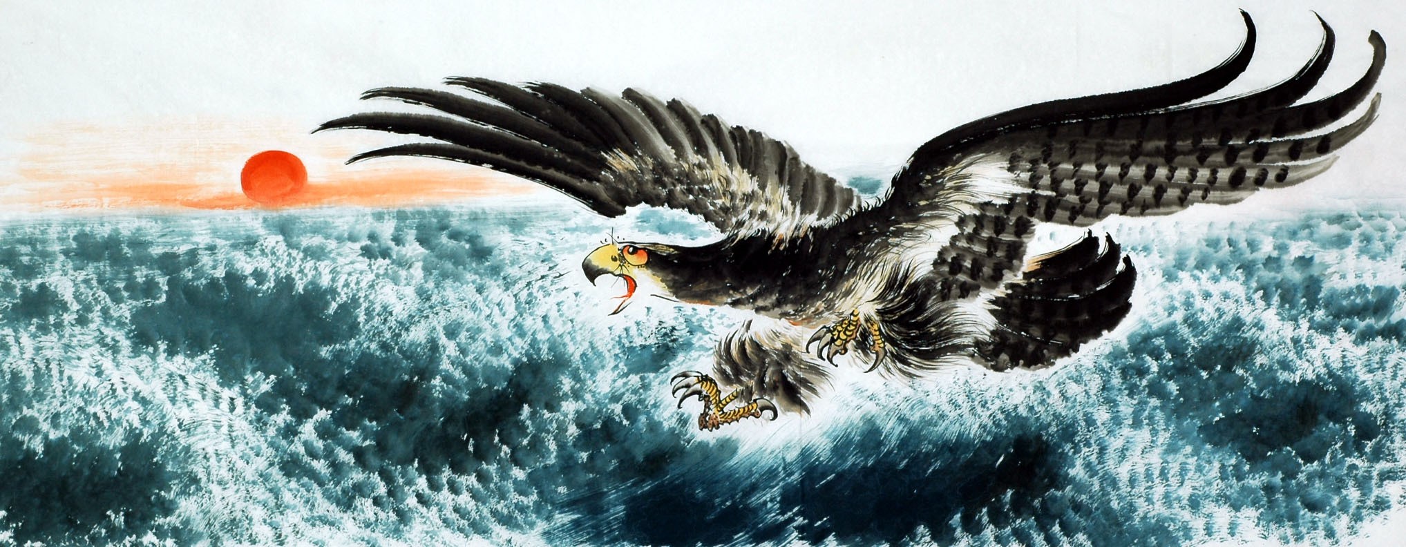 Chinese Eagle Painting - CNAG007799