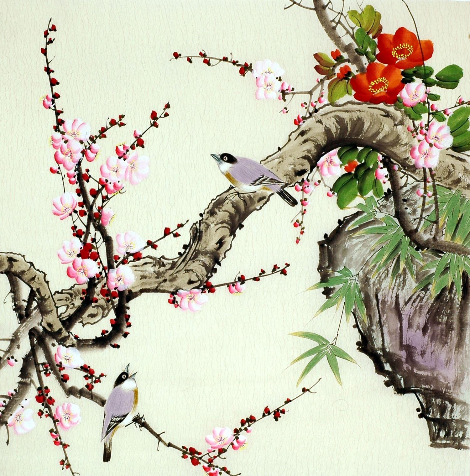 Chinese Flowers&Trees Painting - CNAG008477