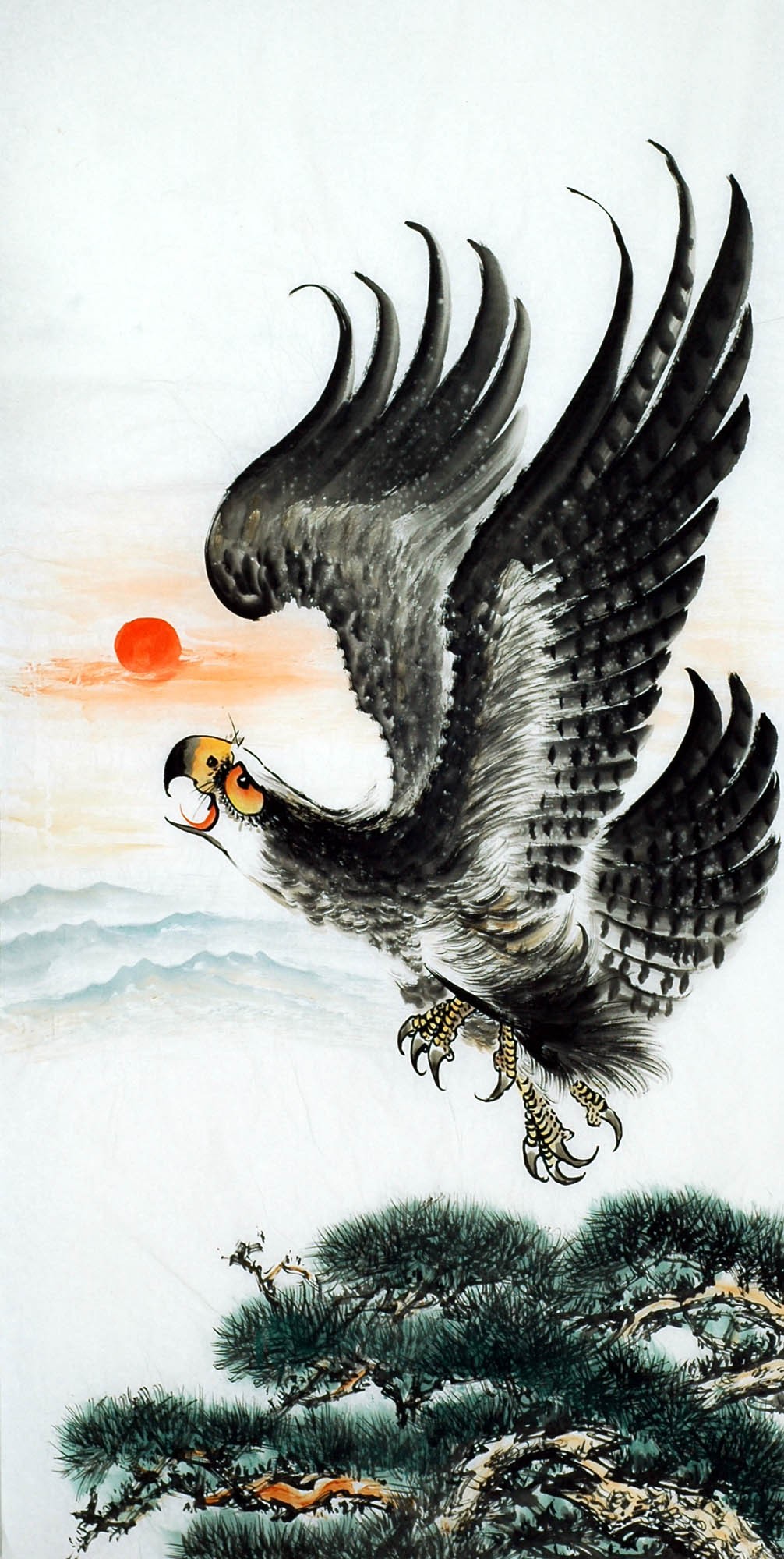 Chinese Eagle Painting - CNAG009717