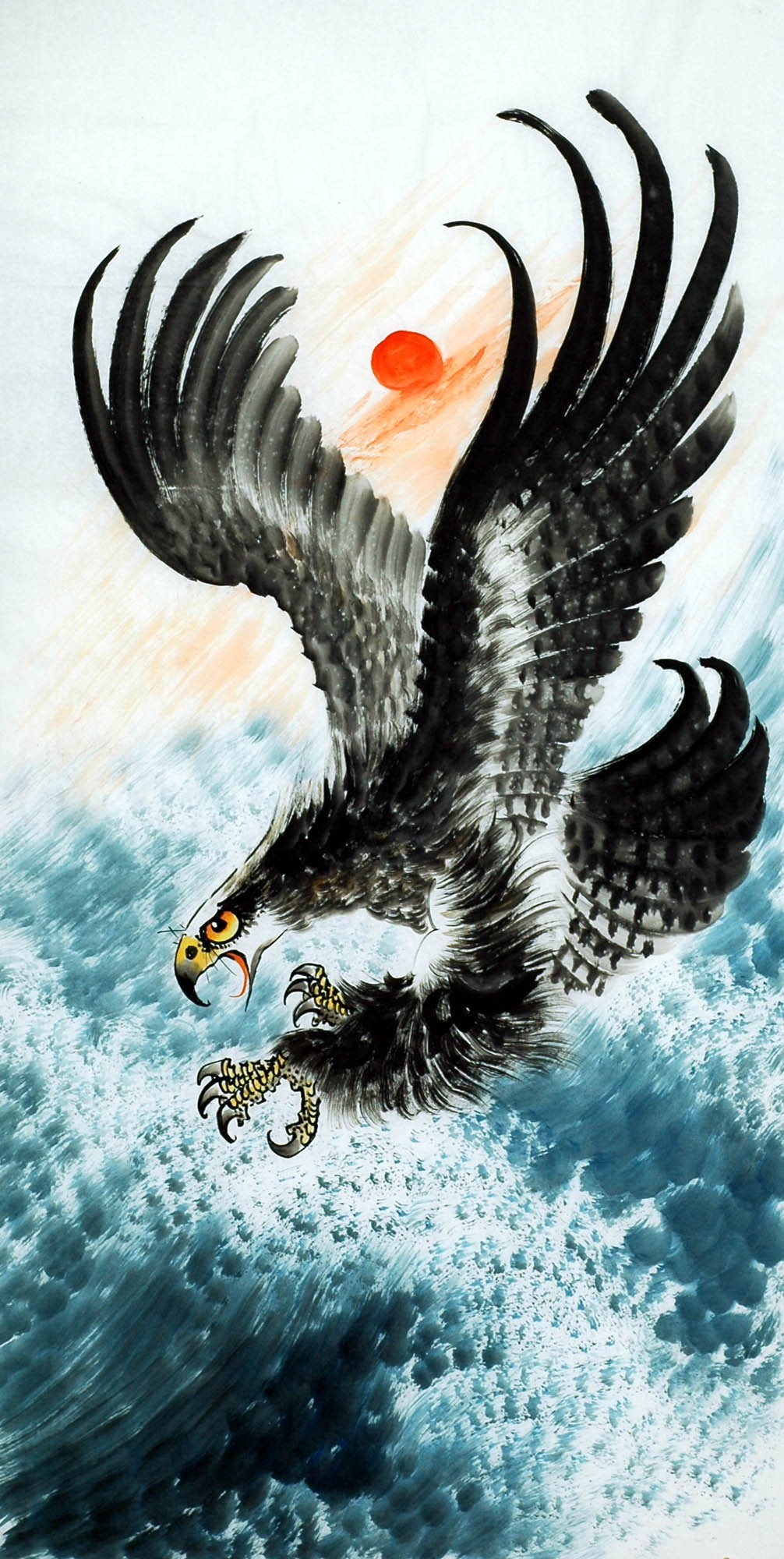 Chinese Eagle Painting - CNAG009719