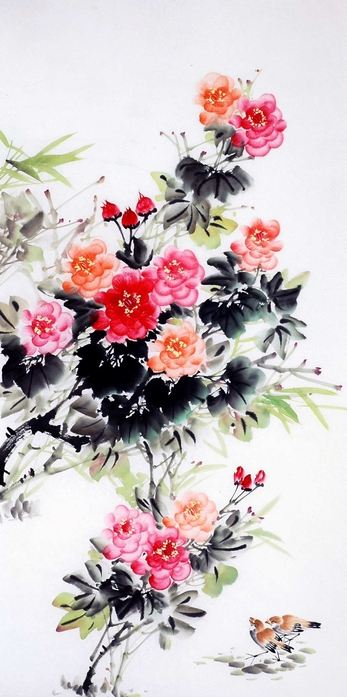 Chinese Flowers&Trees Painting - CNAG009904