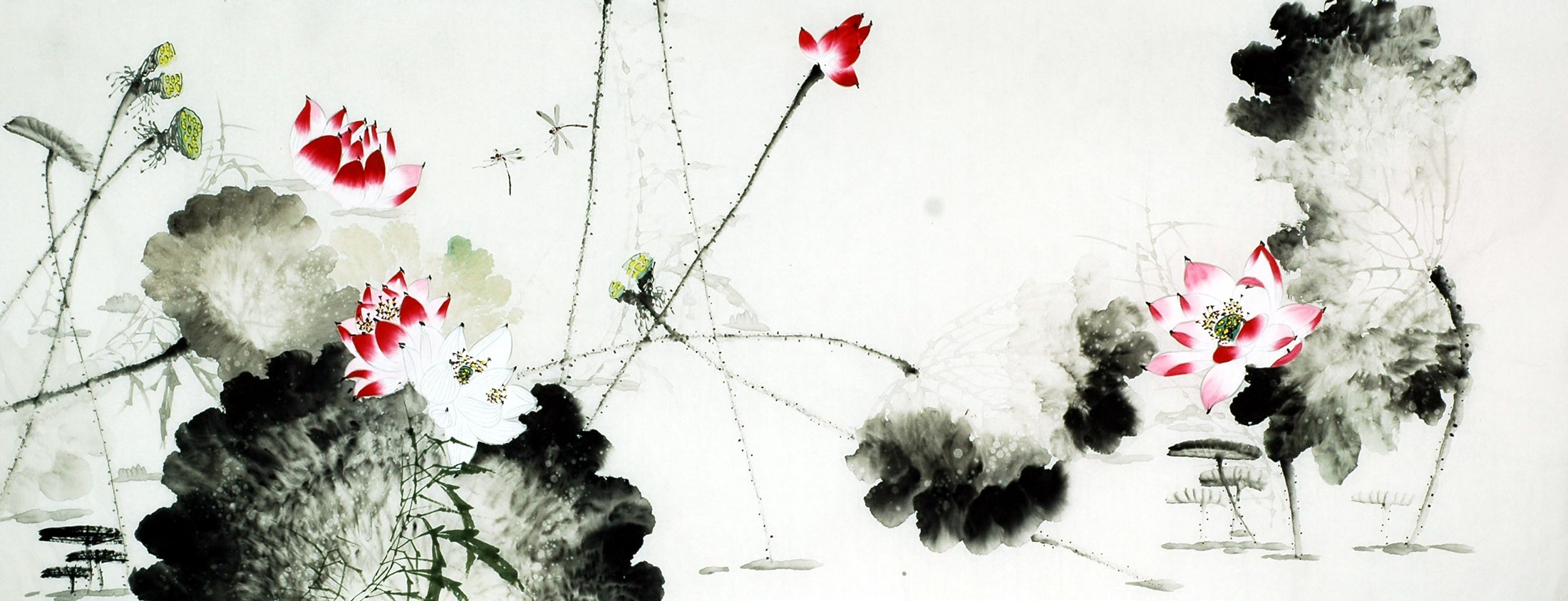 Chinese Lotus Painting - CNAG010098