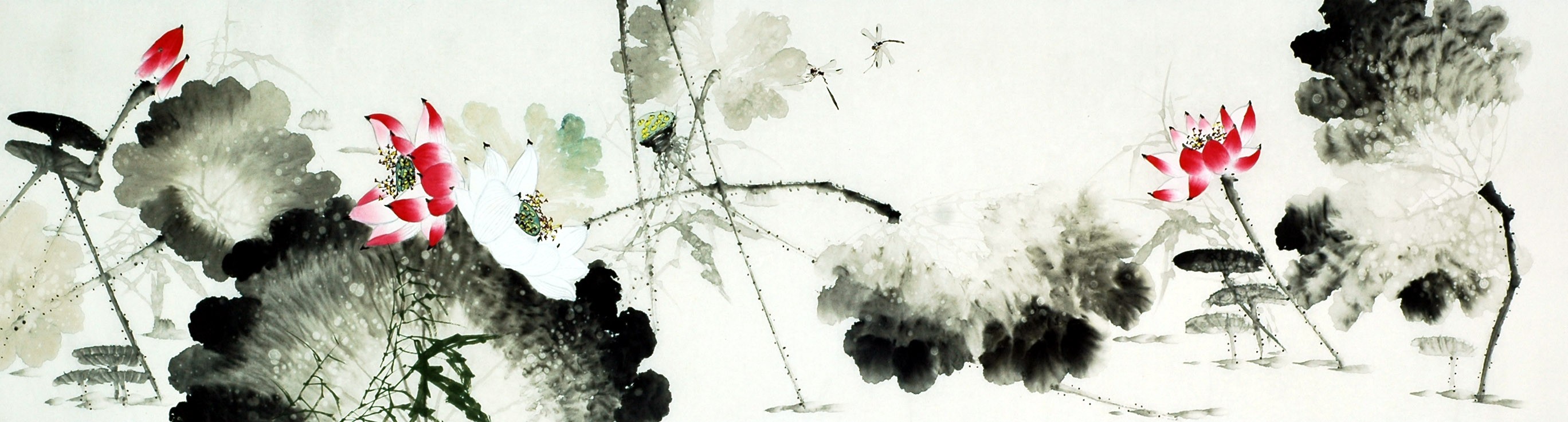 Chinese Lotus Painting - CNAG010100