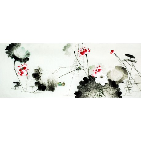 Chinese Lotus Painting - CNAG010101