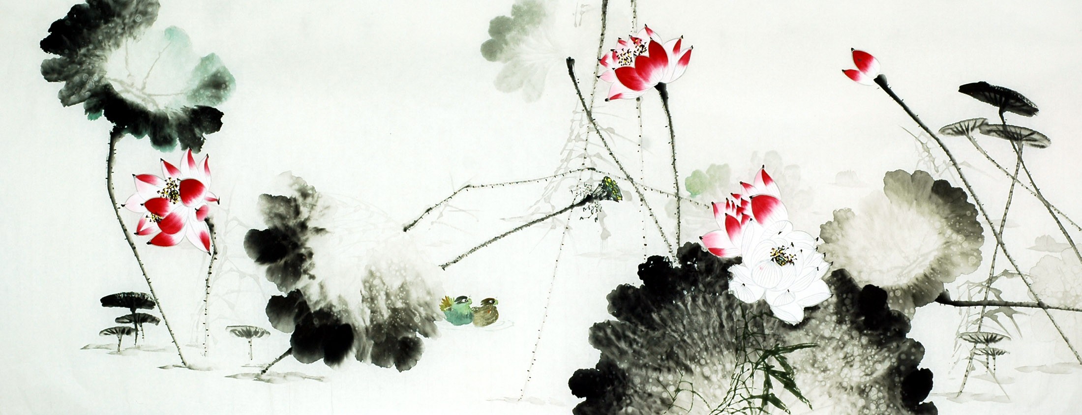 Chinese Lotus Painting - CNAG010101