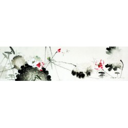 Chinese Lotus Painting - CNAG010102