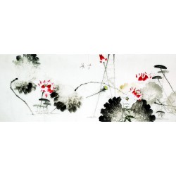 Chinese Lotus Painting - CNAG010103