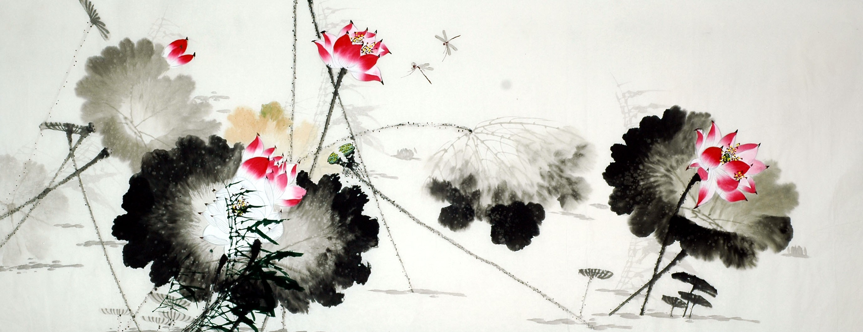 Chinese Lotus Painting - CNAG010124