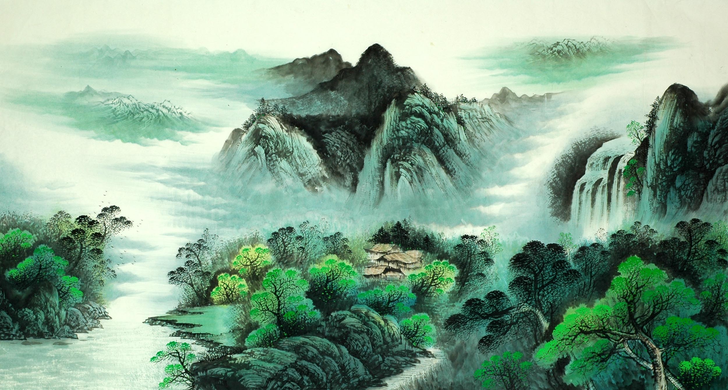 Chinese Landscape Painting - CNAG010127