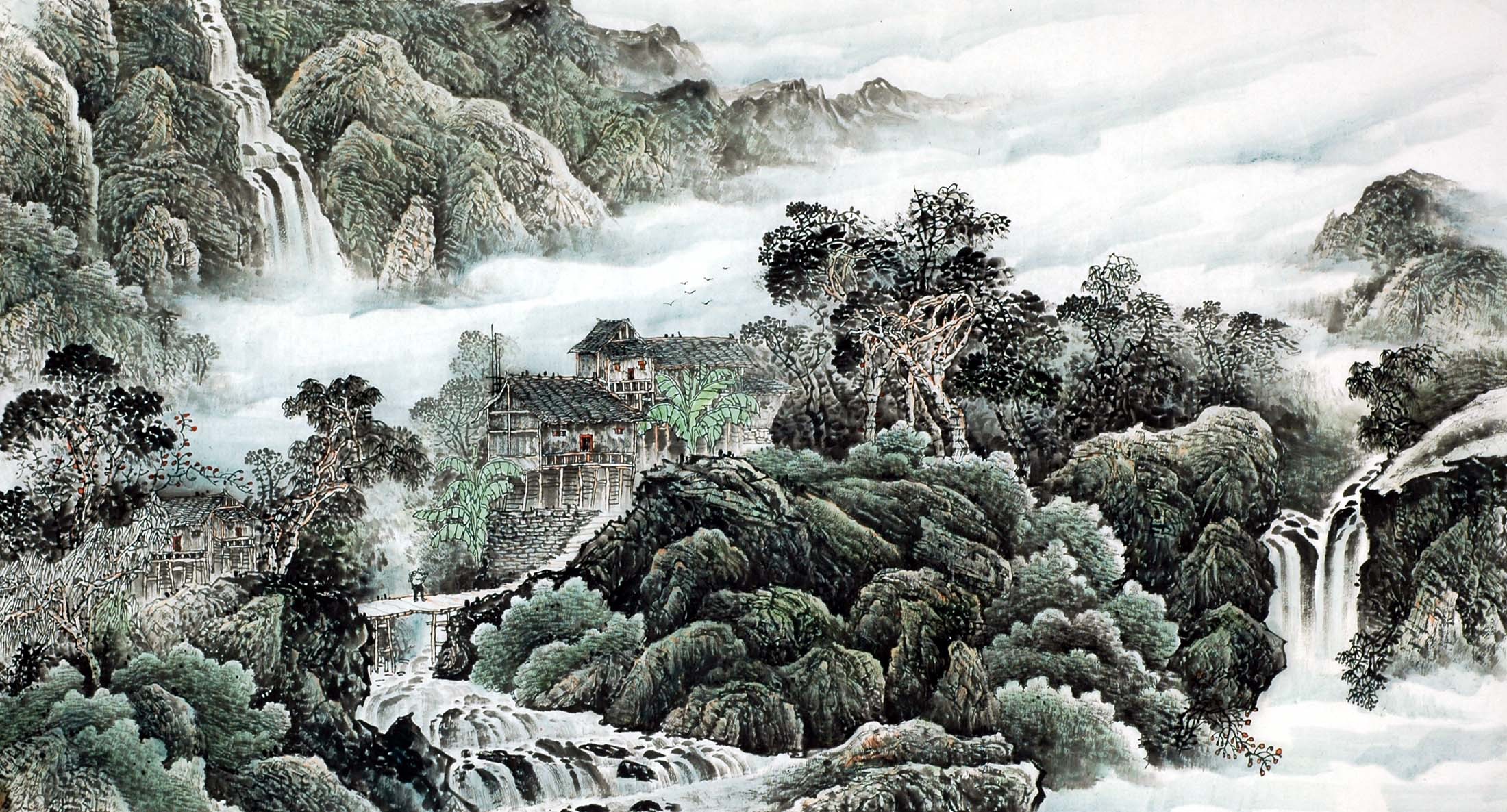 Chinese Landscape Painting - CNAG010129