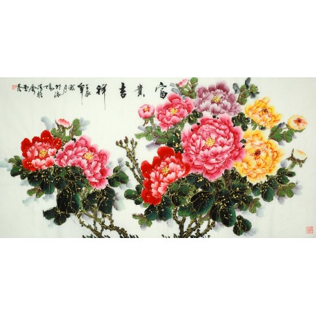 Chinese Peony Painting - CNAG010133