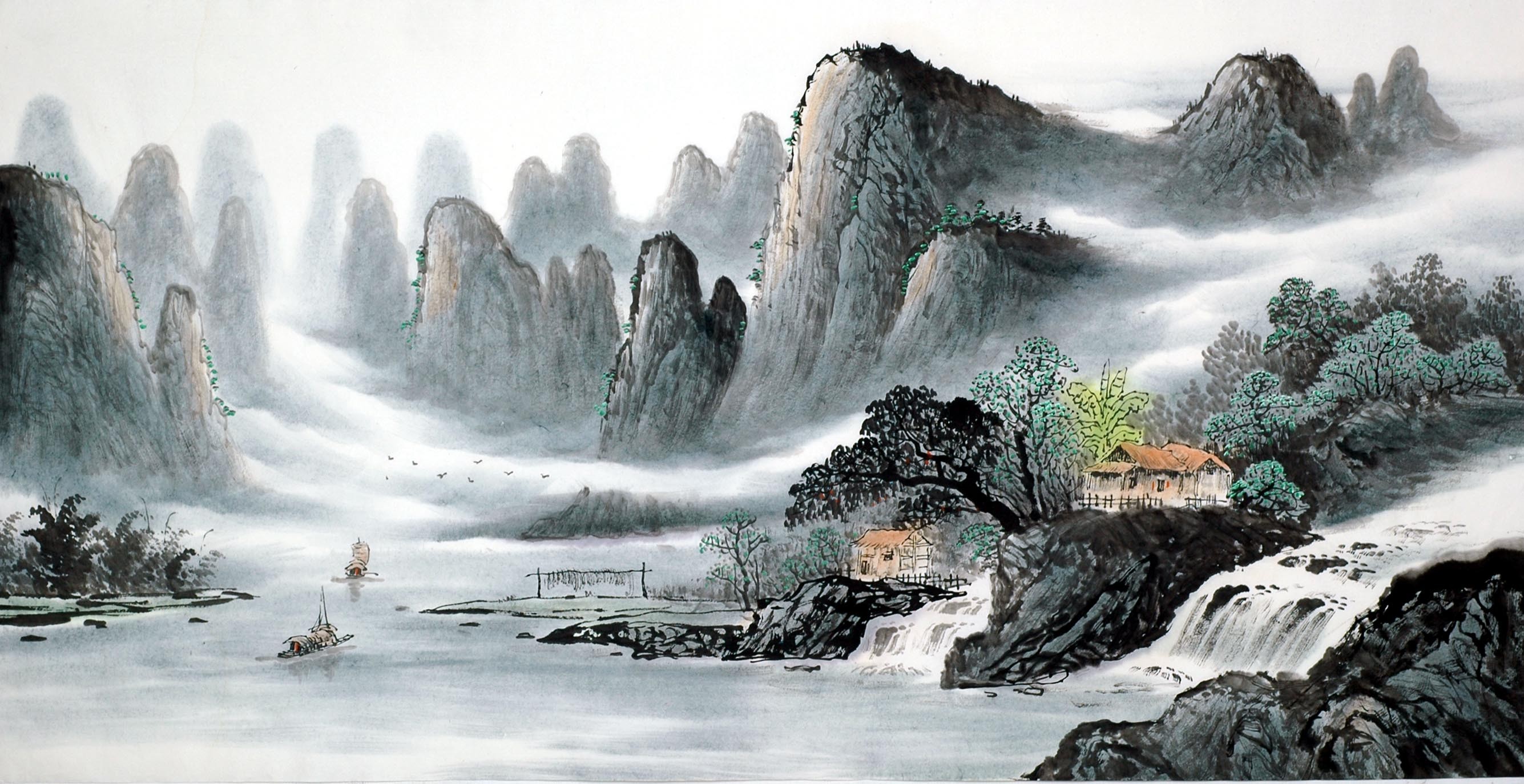 Chinese Landscape Painting - CNAG010142