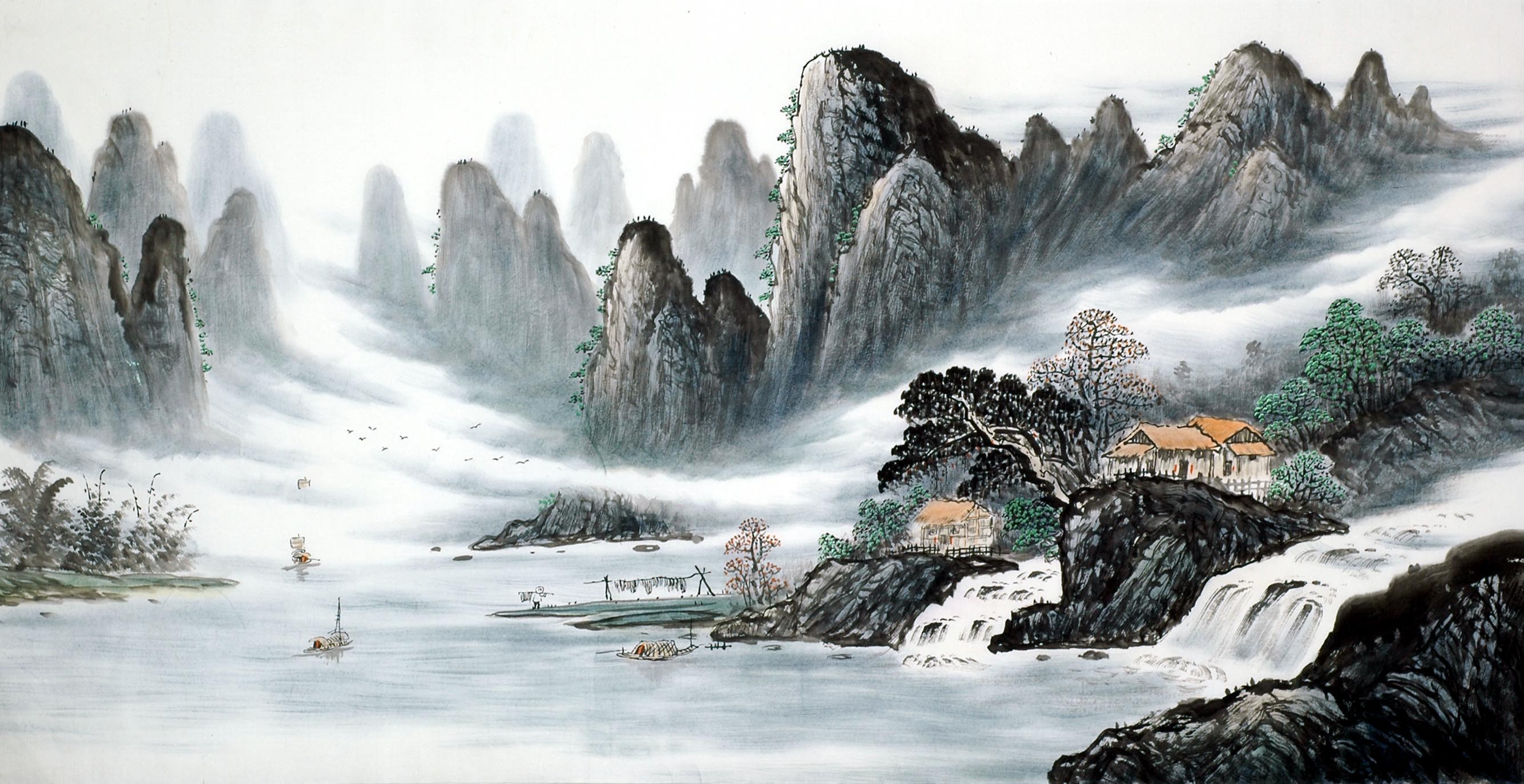 Chinese Landscape Painting - CNAG010143