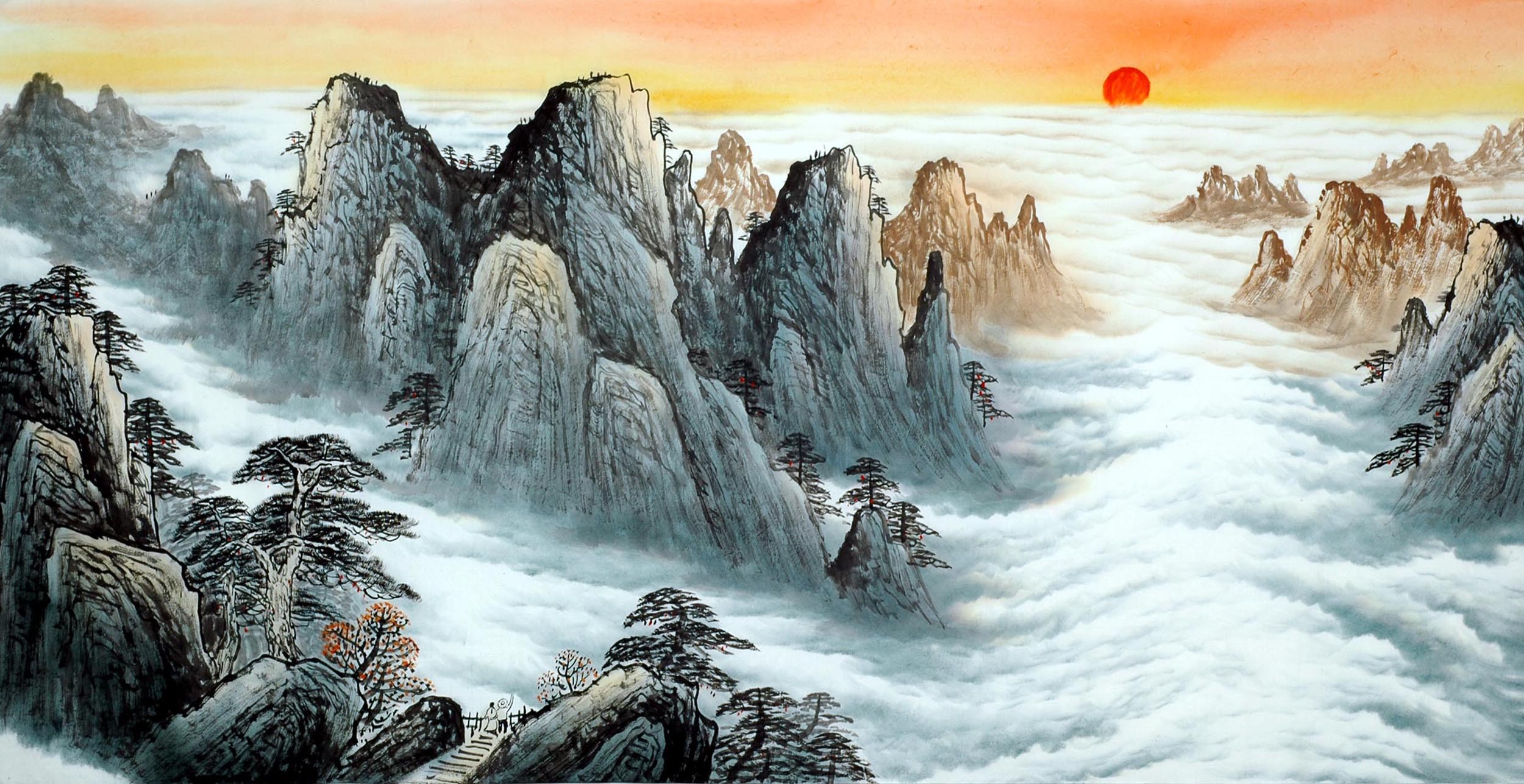 Chinese Landscape Painting - CNAG010144