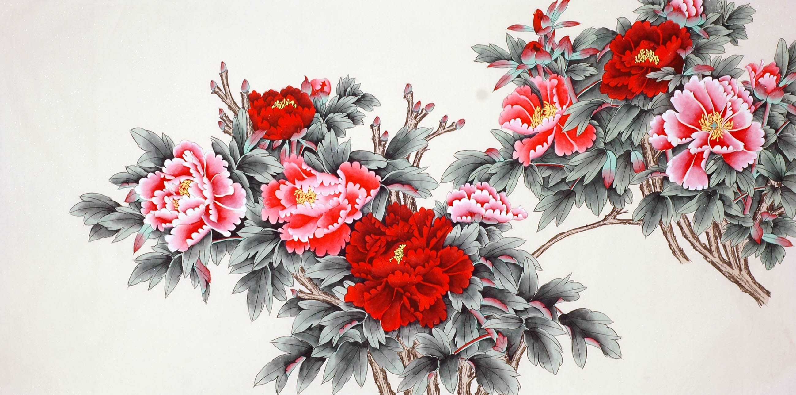 Chinese Peony Painting - CNAG010158