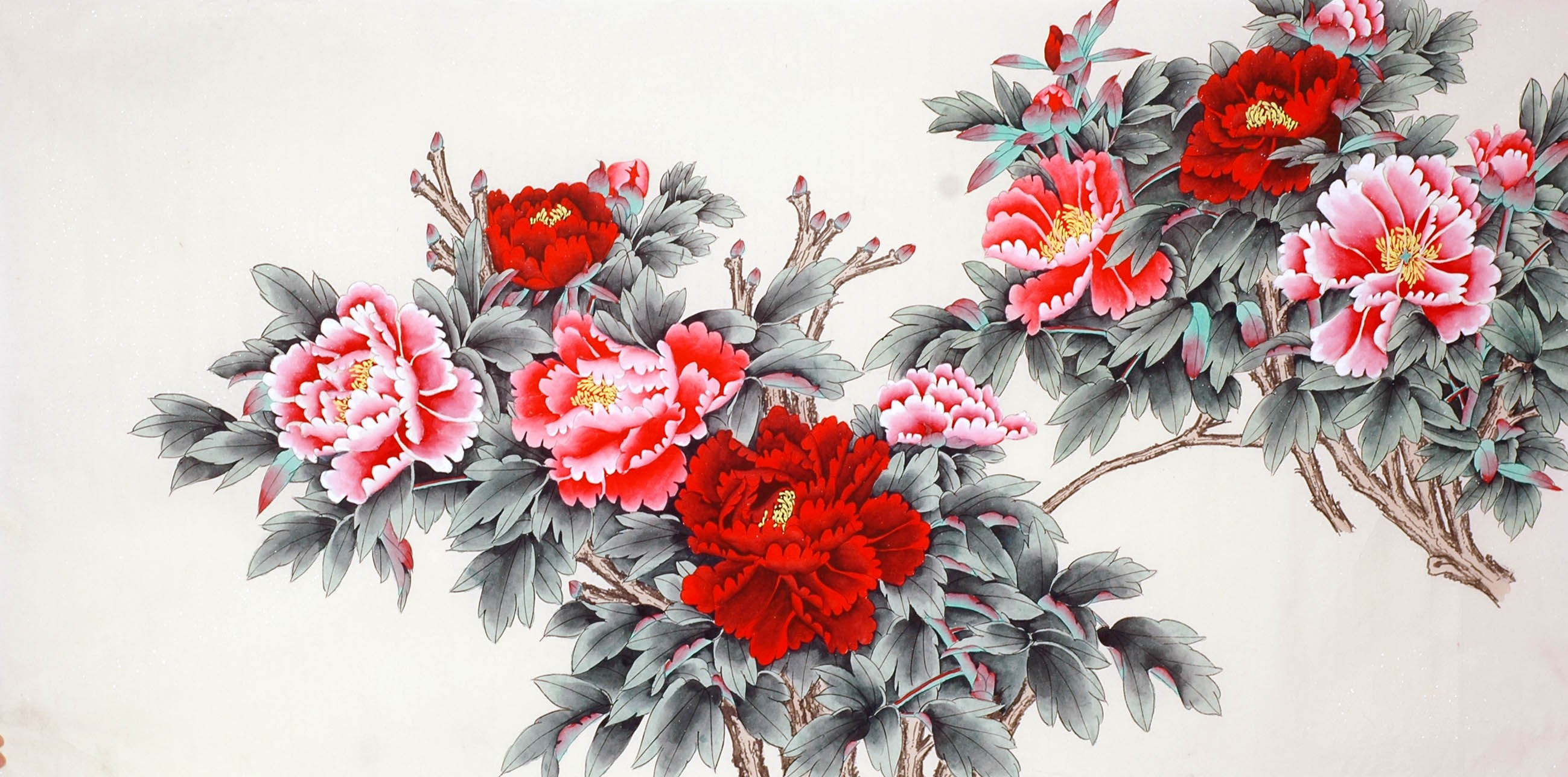 Chinese Peony Painting - CNAG010159
